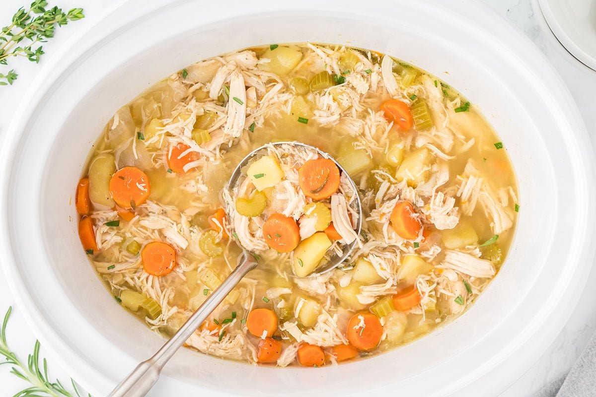 Simple Slow Cooker Chicken Stew Recipe