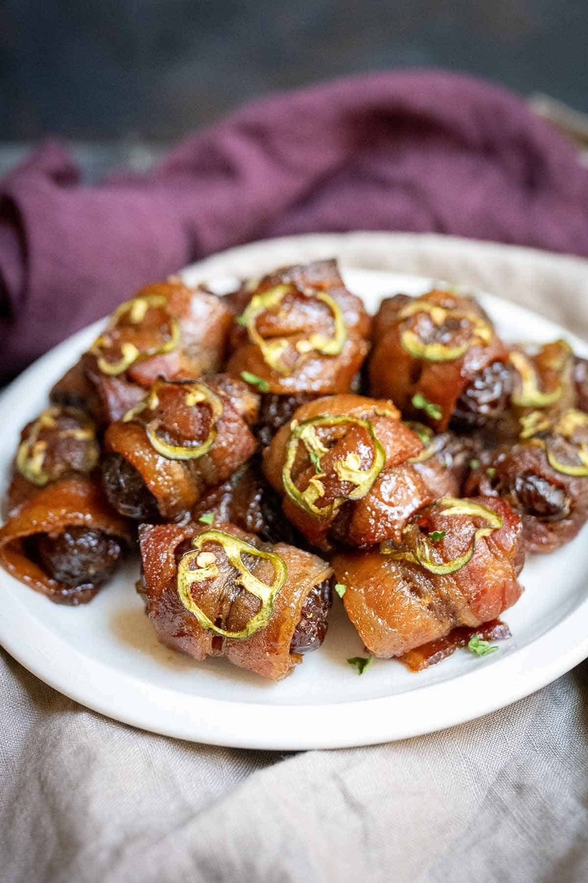 Grilled Bacon-Wrapped Dates