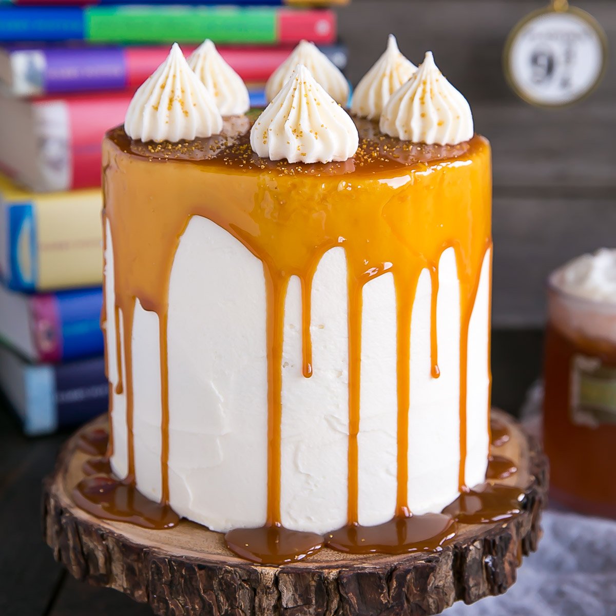 Butterbeer Cake (Inspired by Harry Potter)