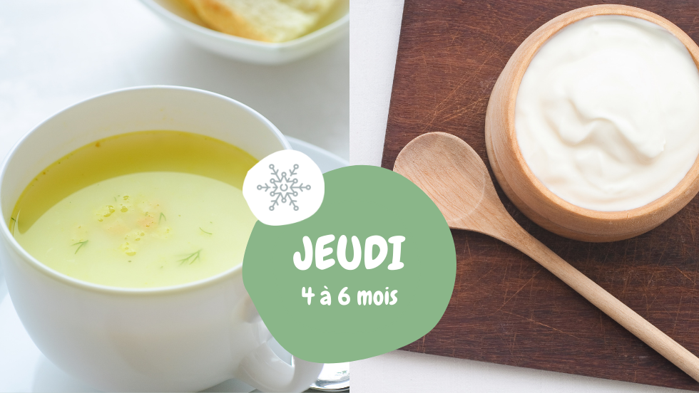 Vegetable Bouillon / Orange Petit Suisse