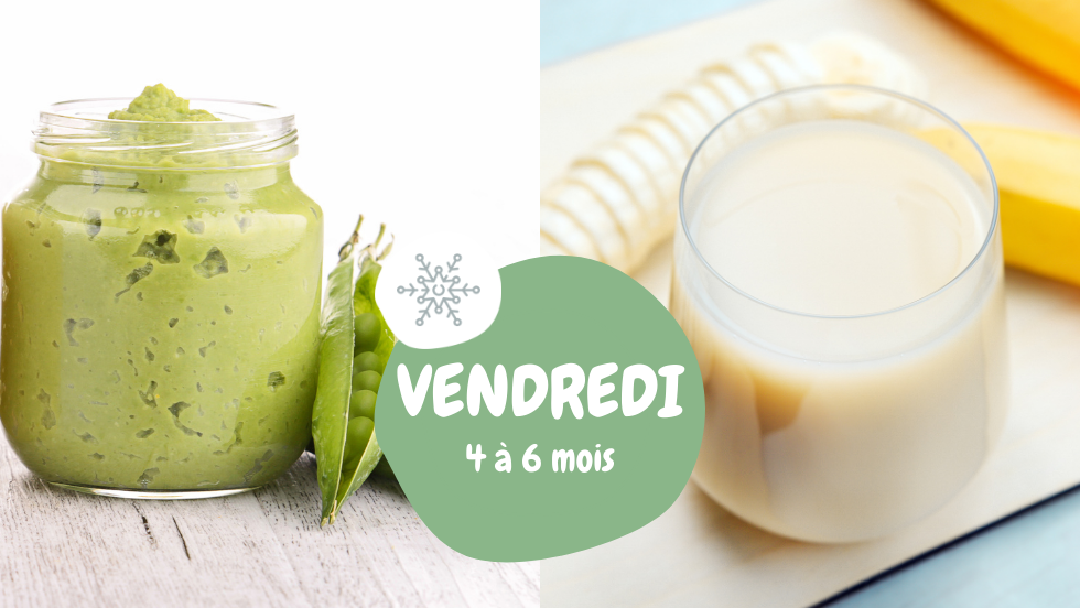 Green Bean Puree / Banana and Orange Juice