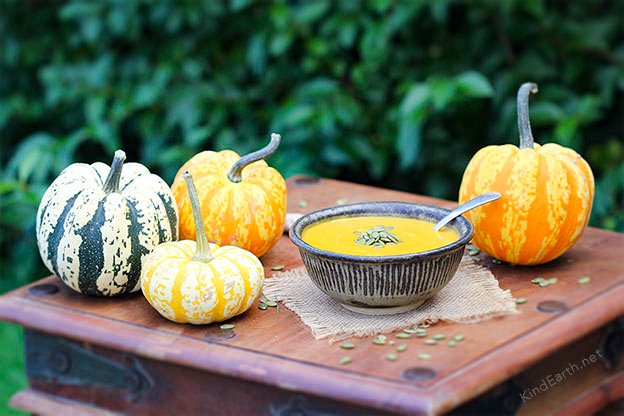Easy Vegan Squash Soup with Ginger and Coconut
