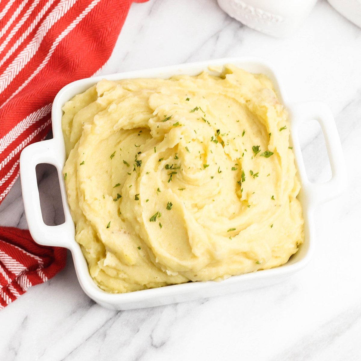 Slow Cooker Cheesy Garlic Mashed Potatoes