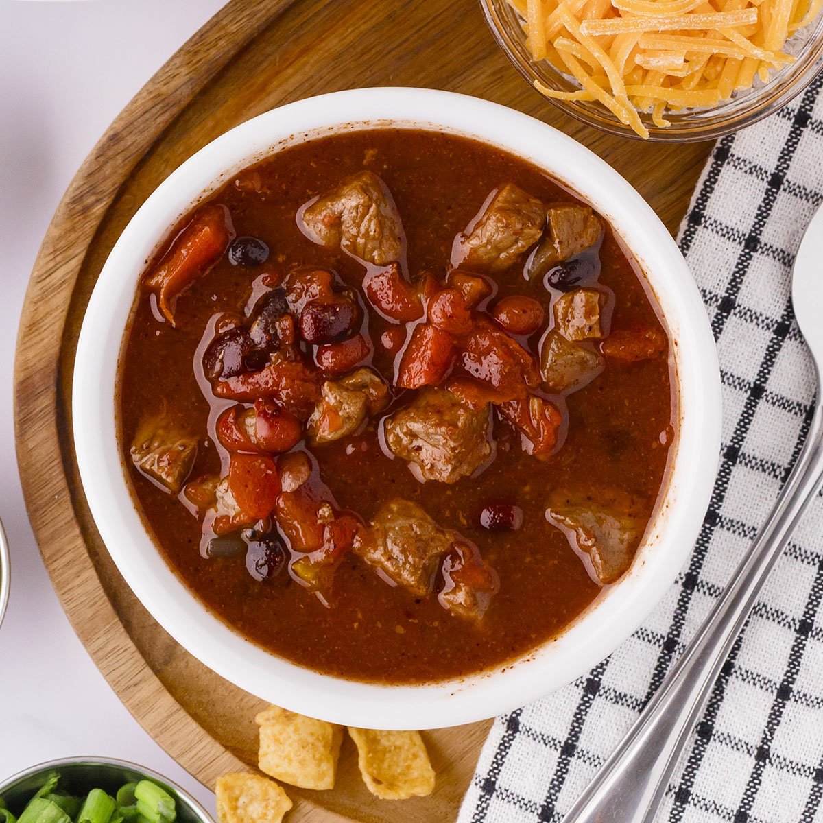 Slow Cooker Steak Chili