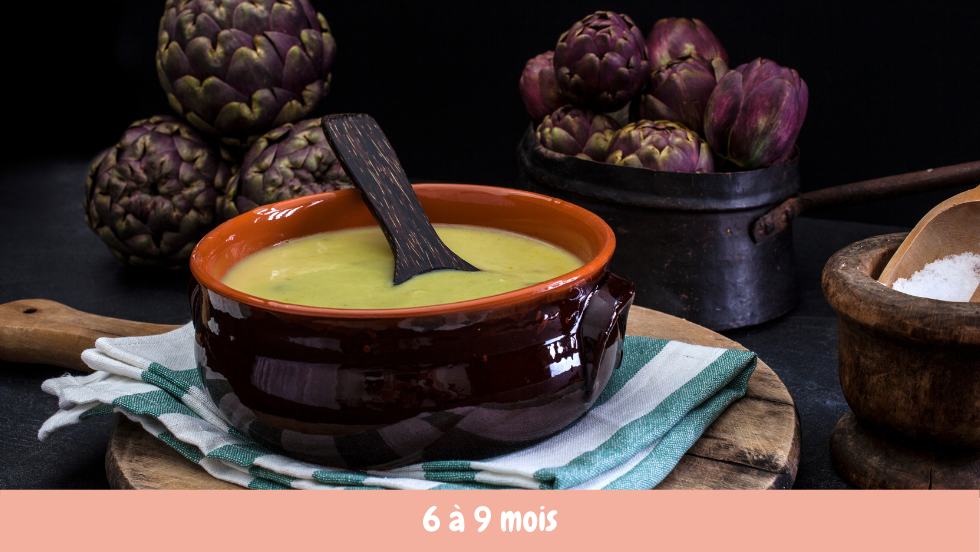 Artichoke soup for Baby