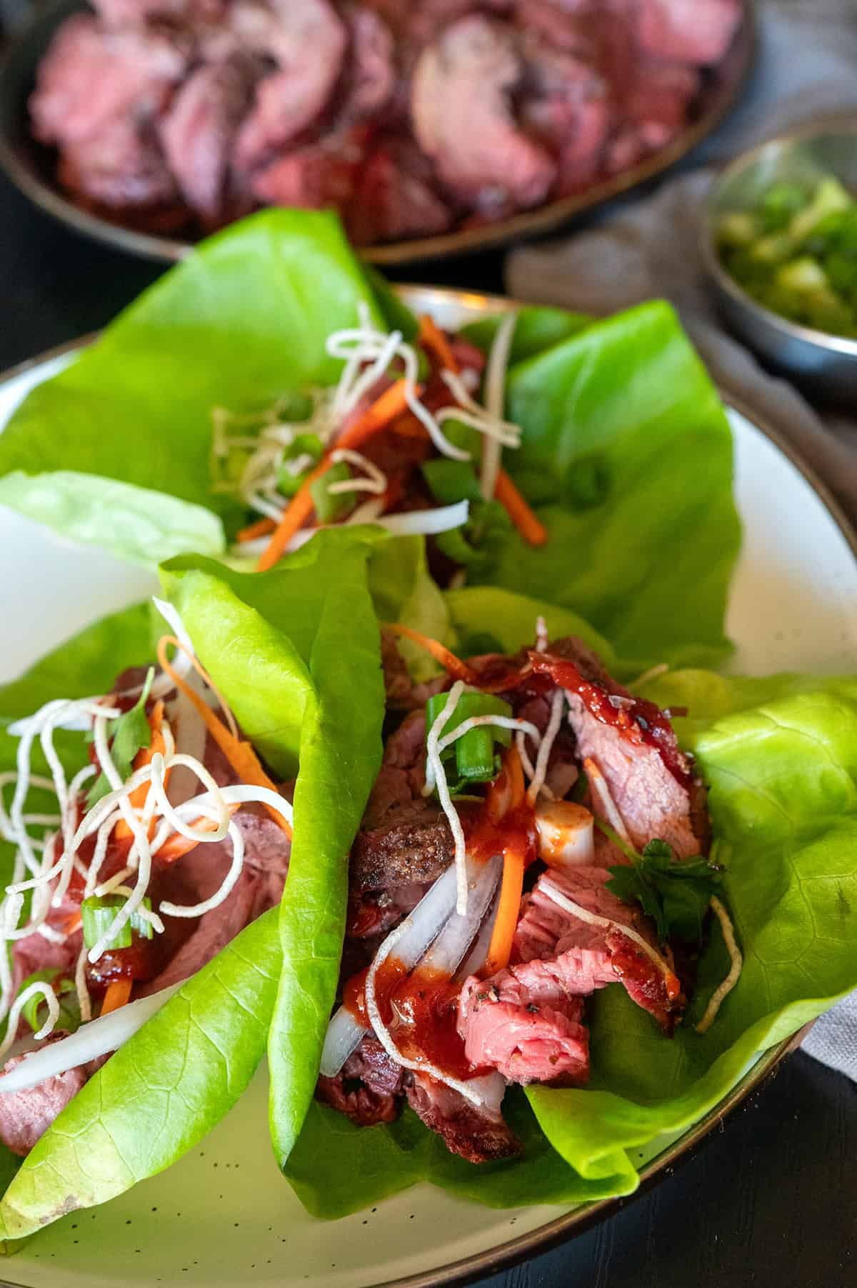 Korean-Style Beef Lettuce Wraps