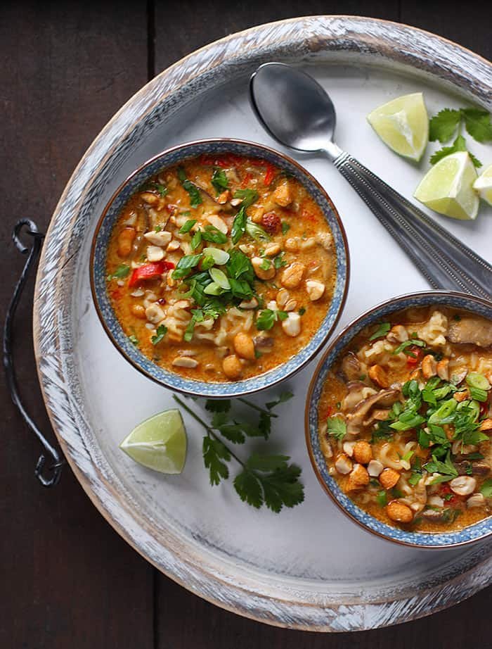 Vegetarian Thai Peanut Soup