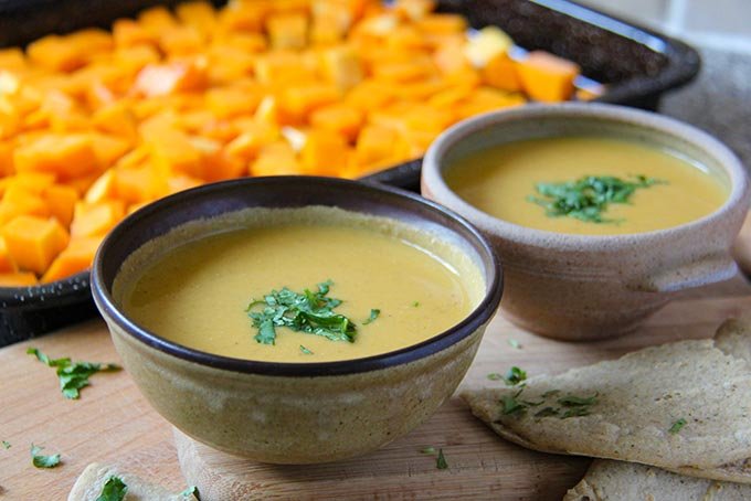 Winter Squash and Lentil Soup with Invigorating Spices