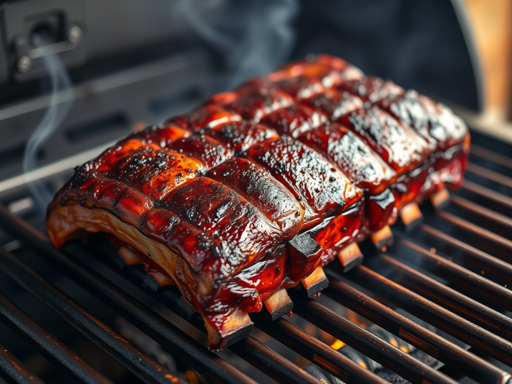 Baby Back Ribs on a Ninja Woodfire Grill
