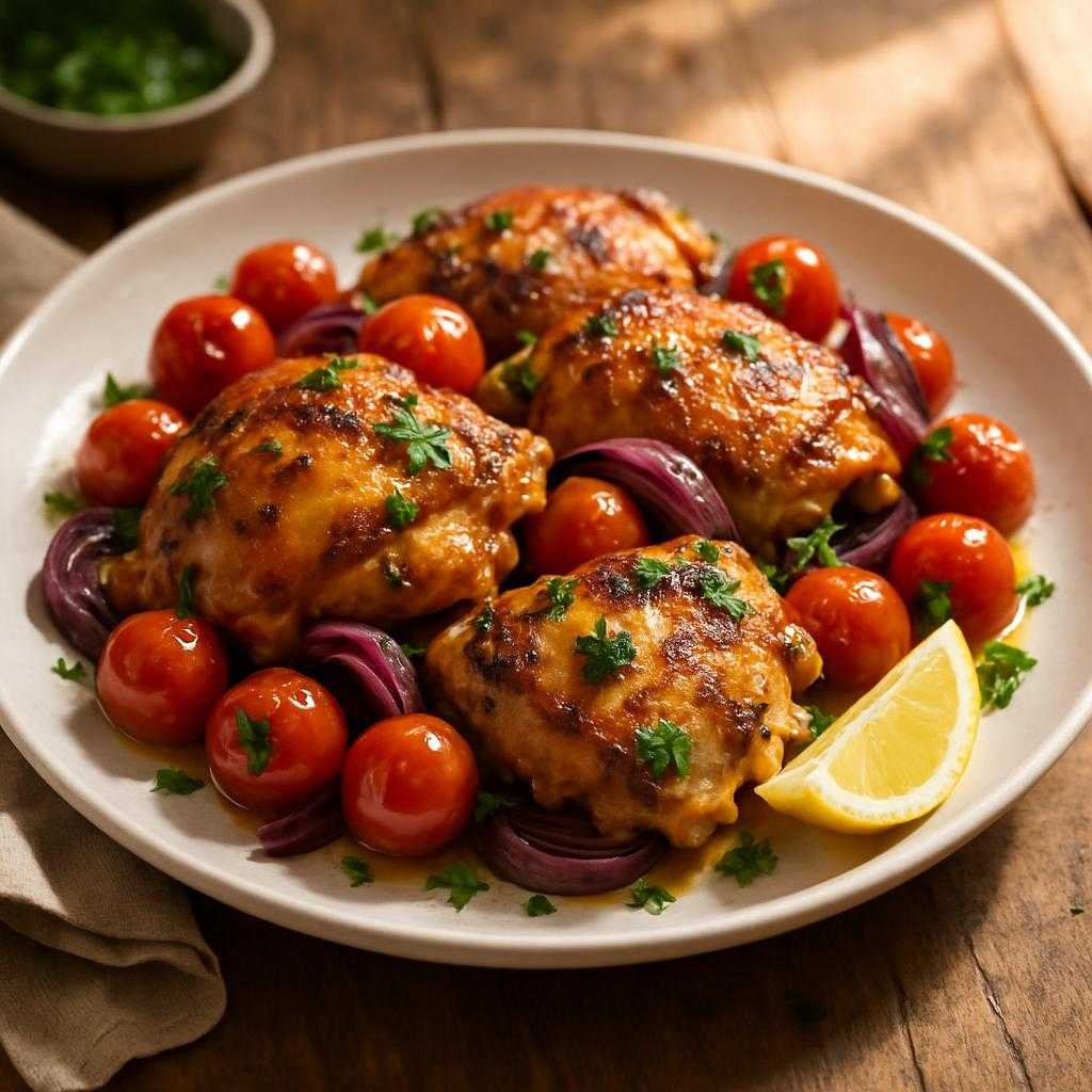 Mediterranean Chicken Thighs – Flavorful and Fragrant