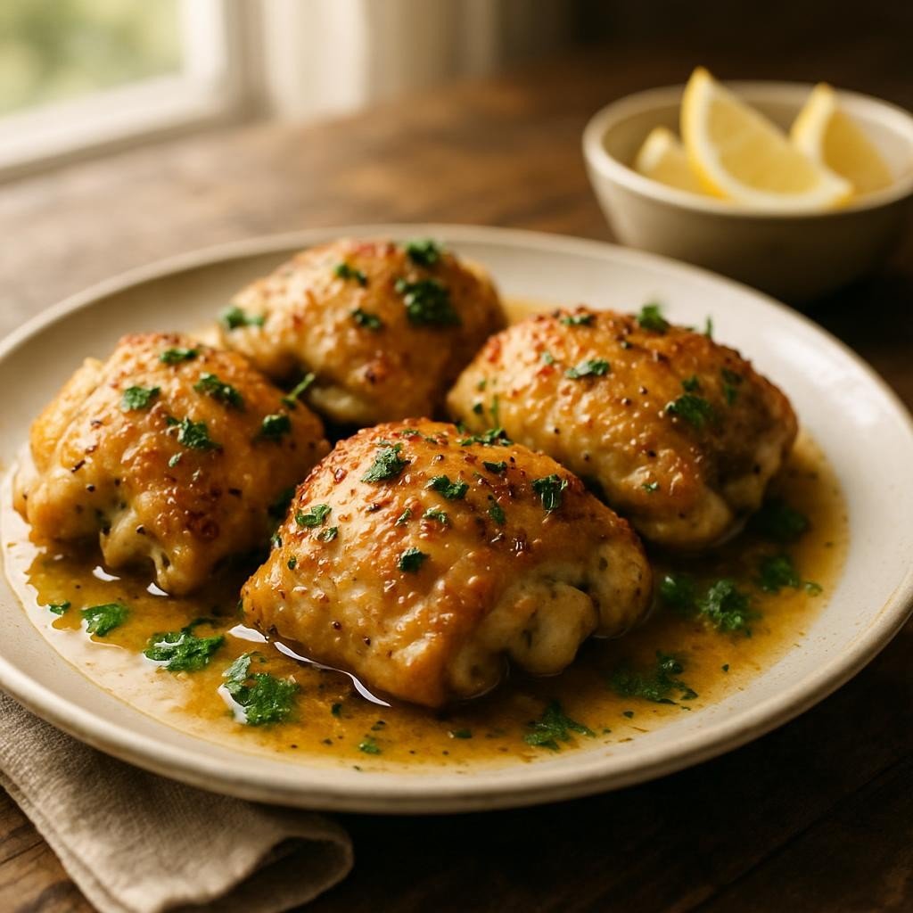 Garlic Butter Baked Chicken Thighs – Savory and Delicious