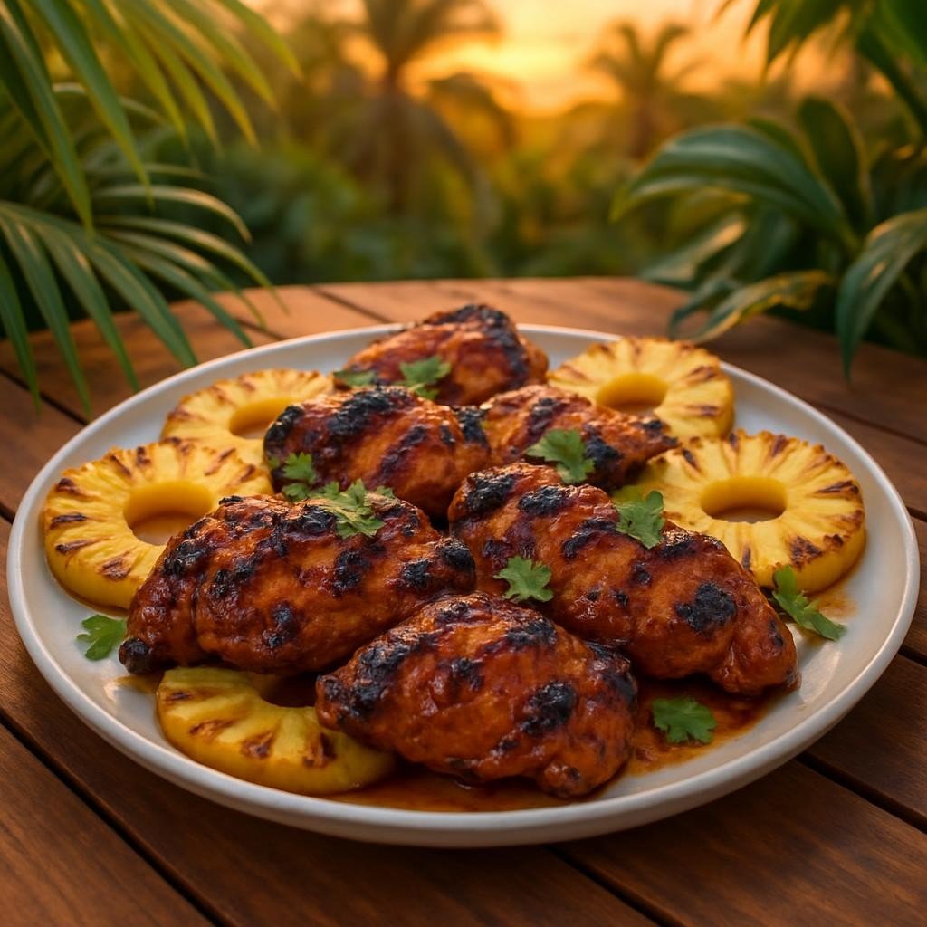 Hawaiian Grilled Chicken Thighs – A Perfect Balance of Sweet and Savory