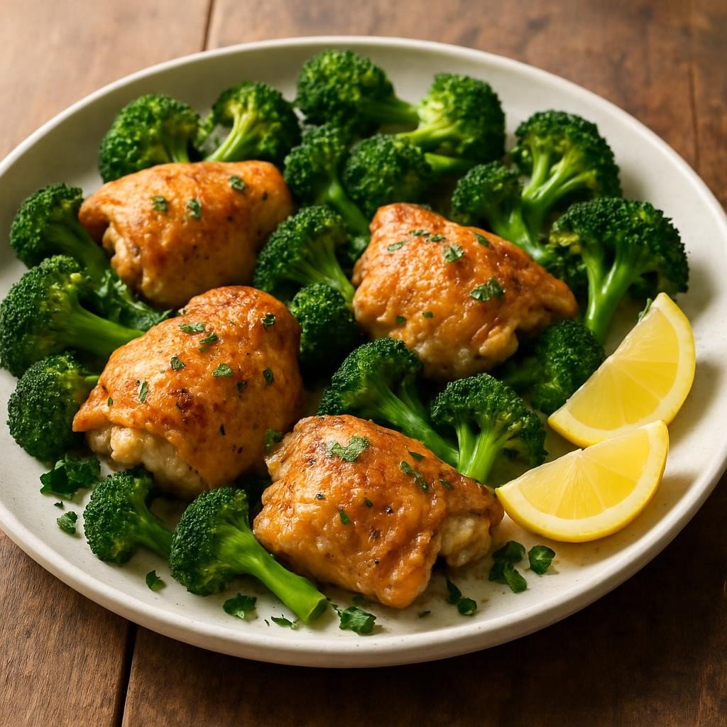 Sheet Pan Chicken Thighs with Broccoli: Delicious Clean Eating