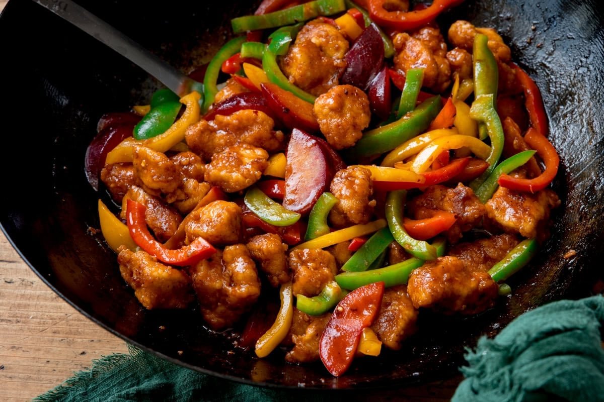 Quick and Easy Chinese Plum Chicken Stir-Fry