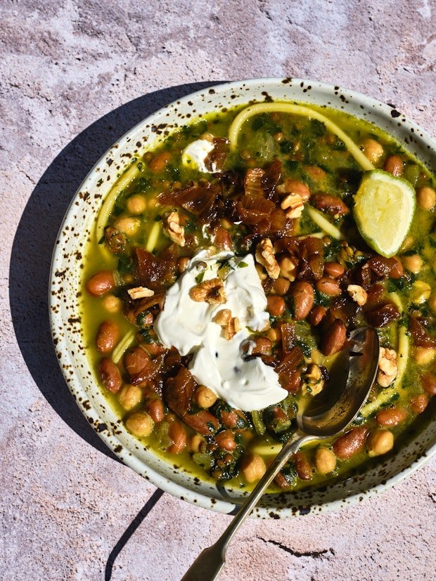 Persian New Year Noodle Soup (Ash Reshteh)