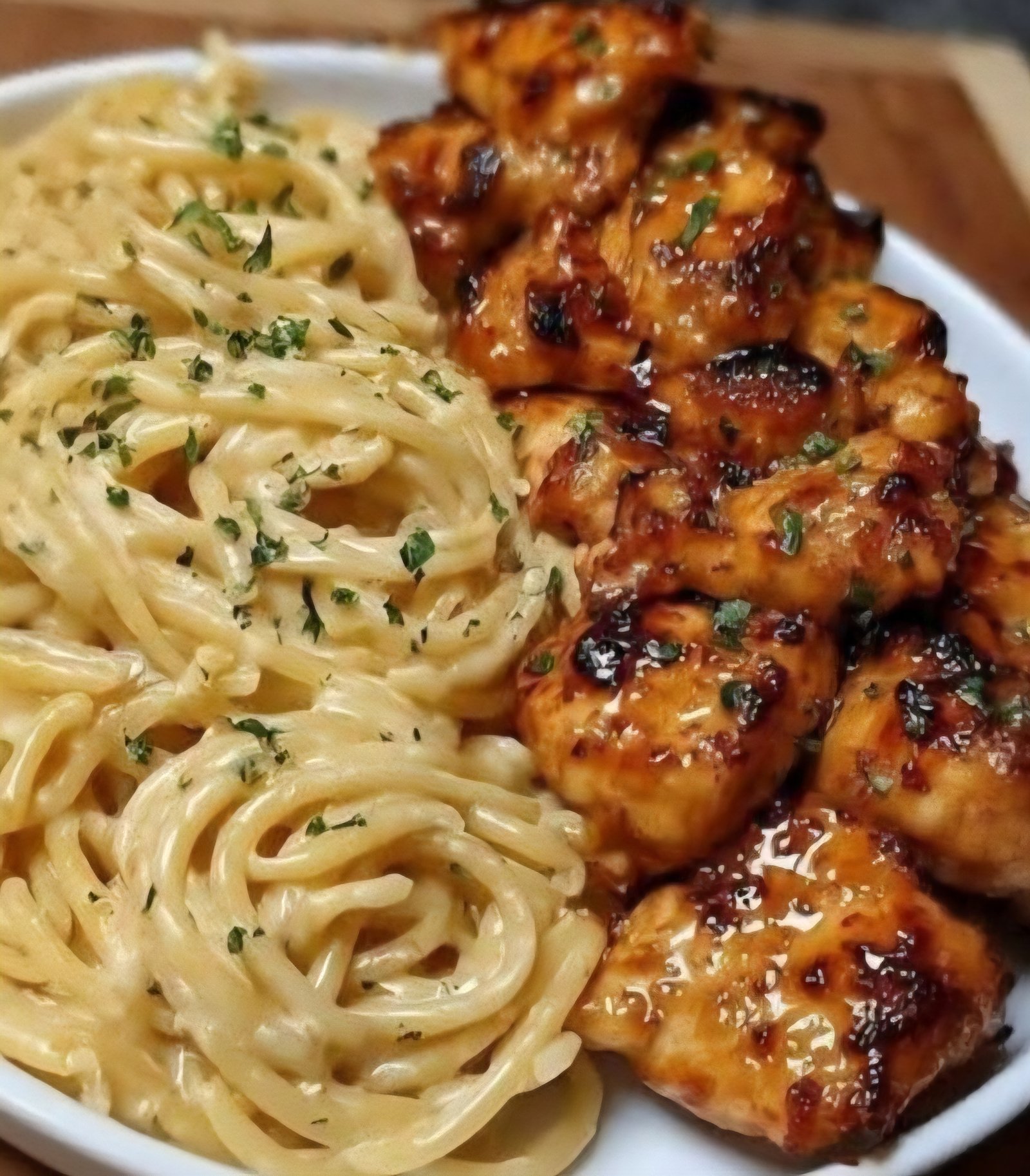 🍋 Lemon Garlic Butter Chicken with Creamy Parmesan Pasta