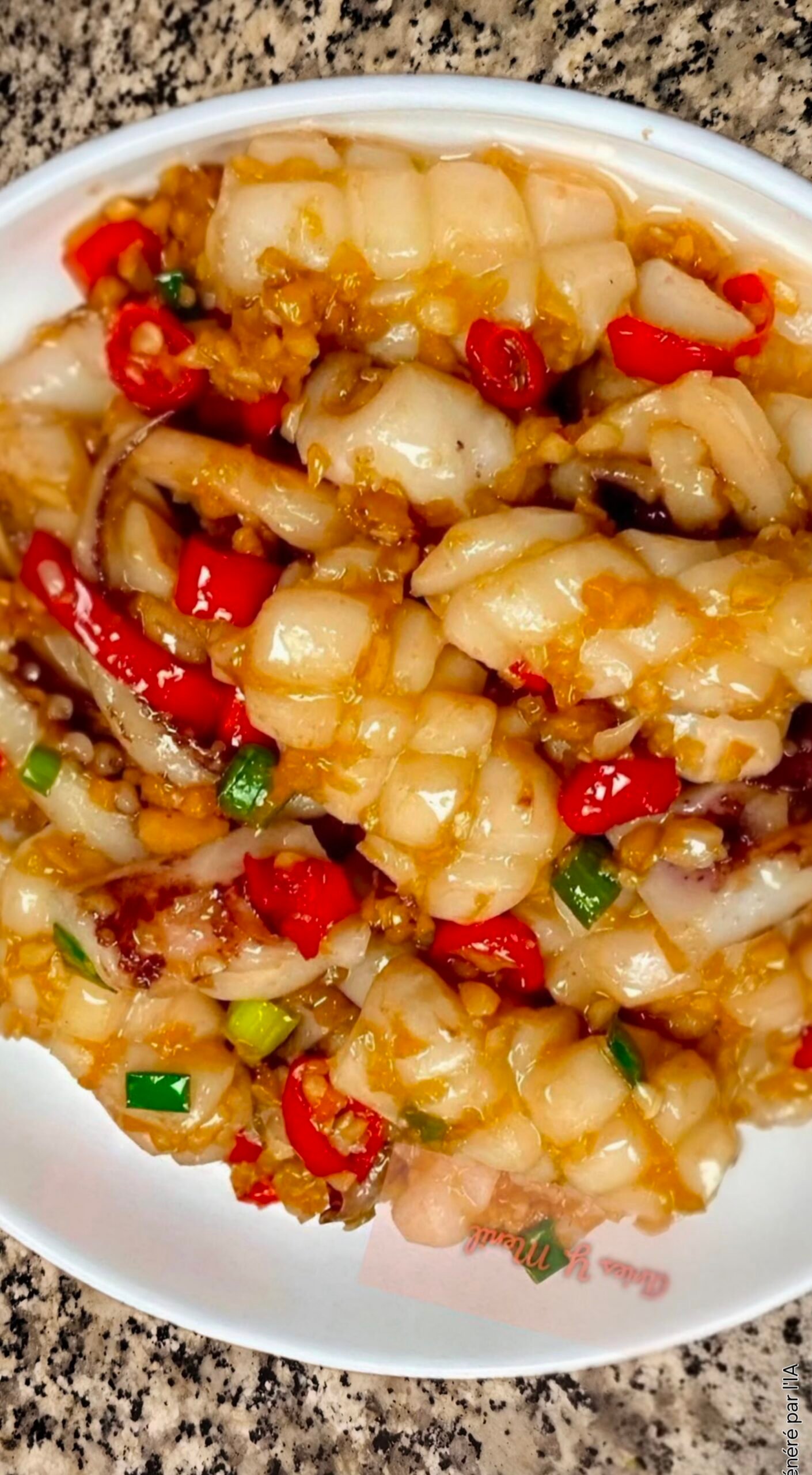 Spicy Garlic Squid Stir-Fry with Onion Leeks