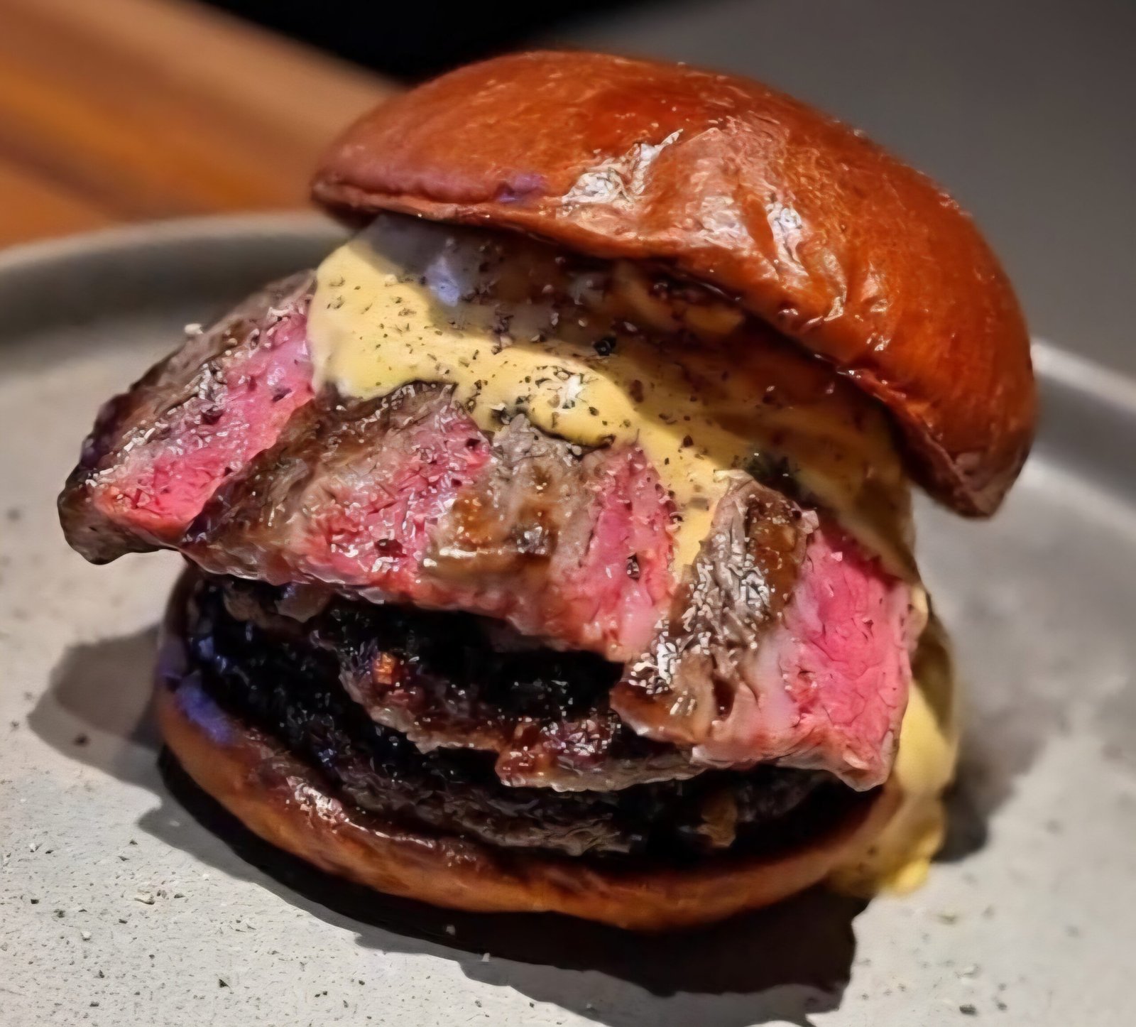 Double Beef Patty Wagyu Burger with Signature Sauce 🍔🔥