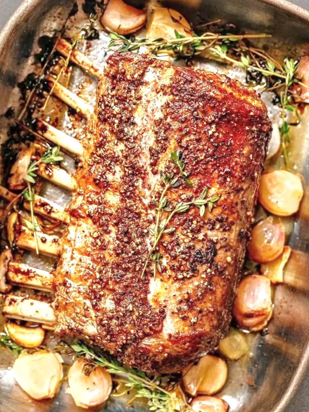 Garlic Roasted Rack of Lamb with Butter Sauce – Easy Holiday Recipe