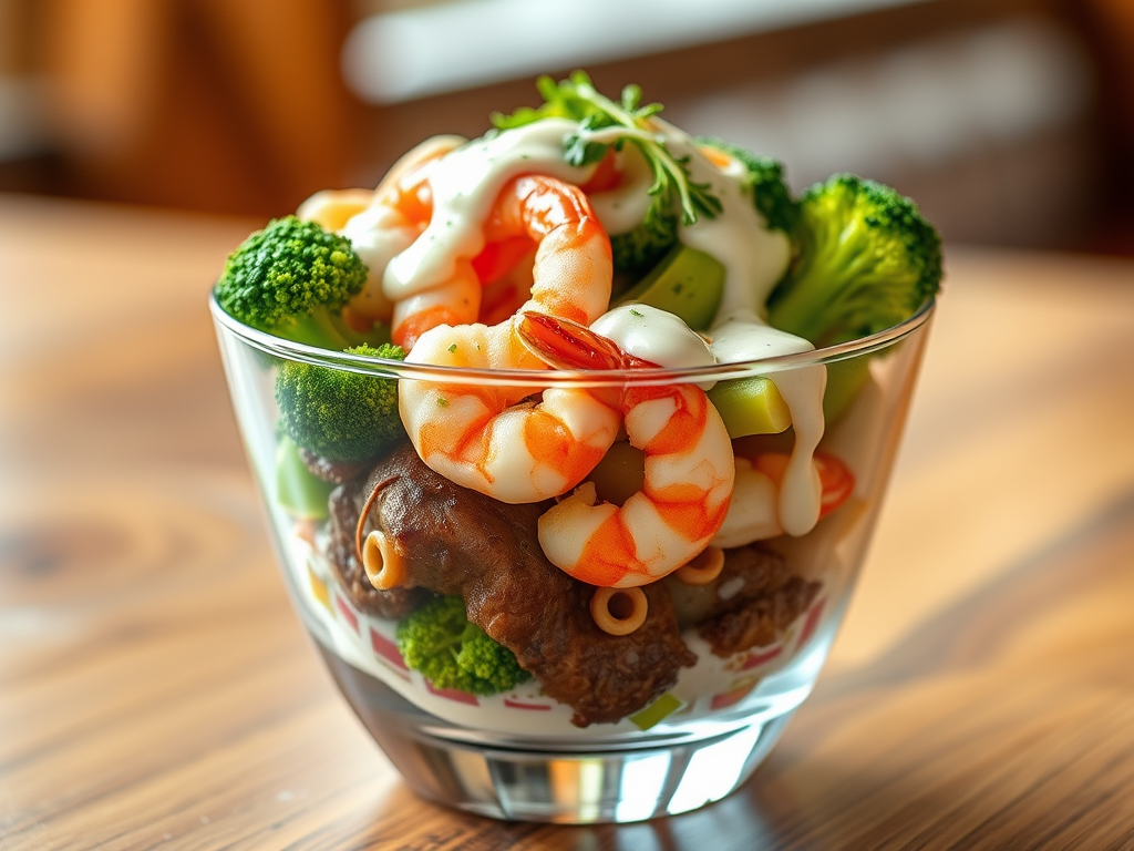 Seafood & Lamb Chop Feast Cup Recipe 🦞🥩